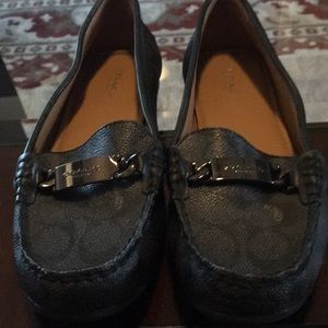 Like new black Coach Loafers size 6